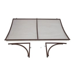 Козырёк над дверью Петрасвет S4025 Коричневый усиленный