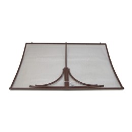 Козырёк над дверью Петрасвет S4003 Коричневый усиленный